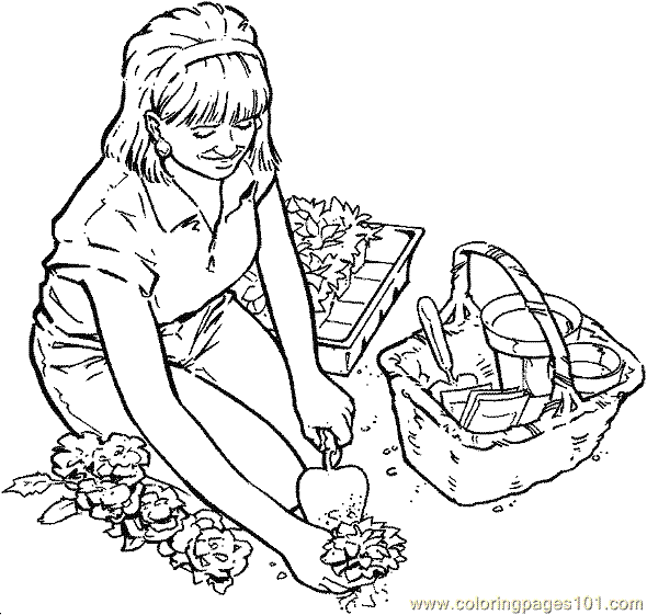 gardening coloring pages - photo #21