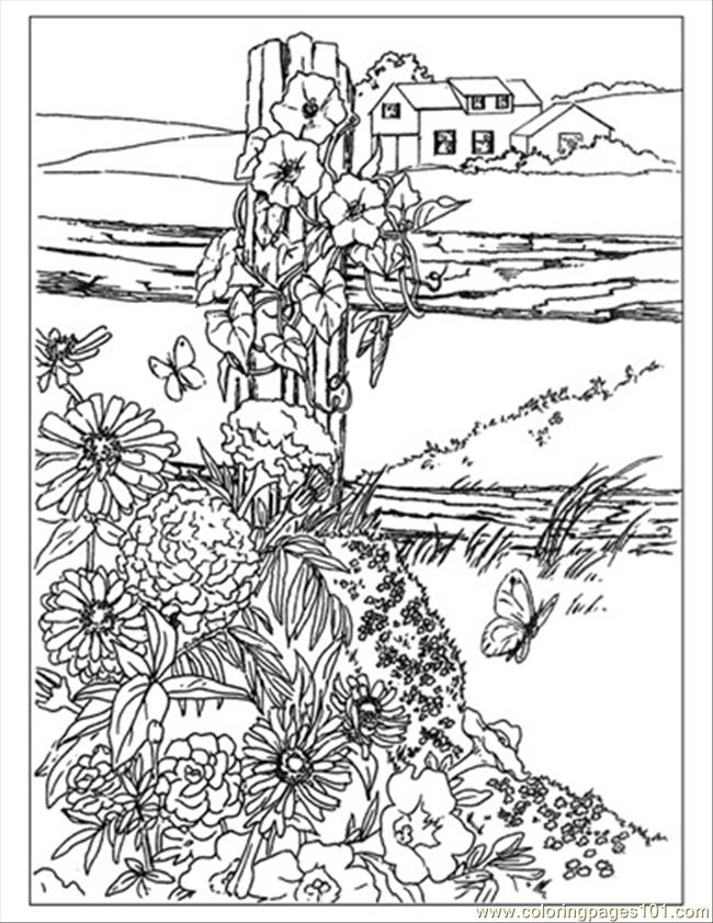 garden coloring pages for free - photo #44