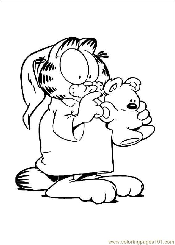 garfield coloring pages online - photo #20