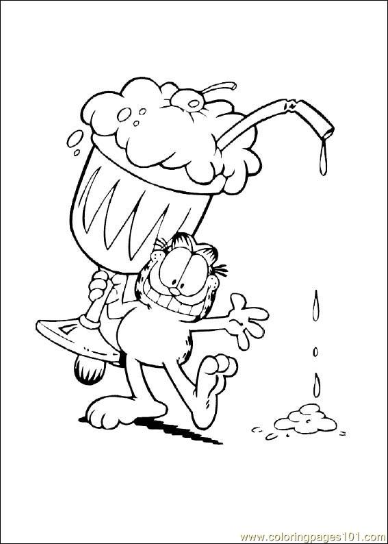 garfield coloring pages holidays - photo #18