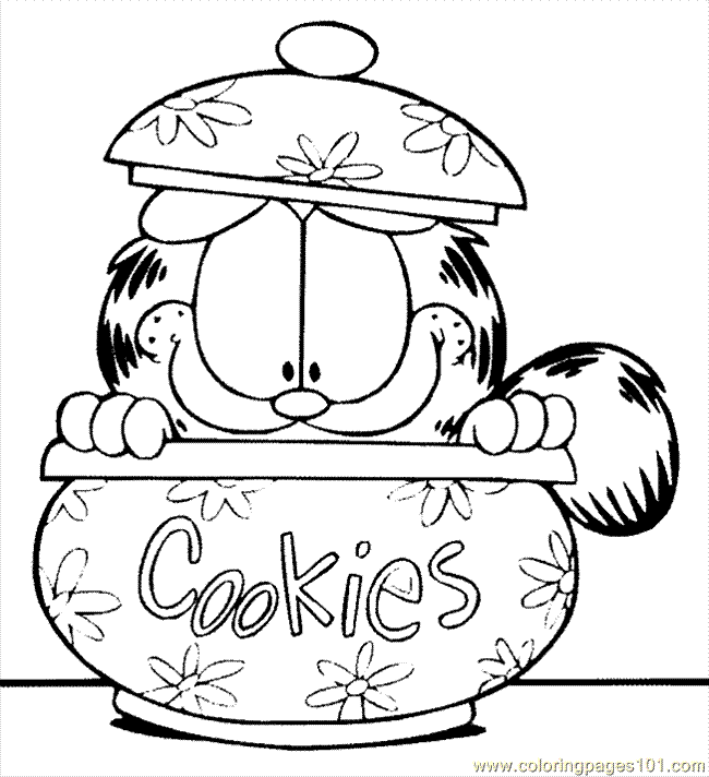 garfeild odie coloring pages - photo #24