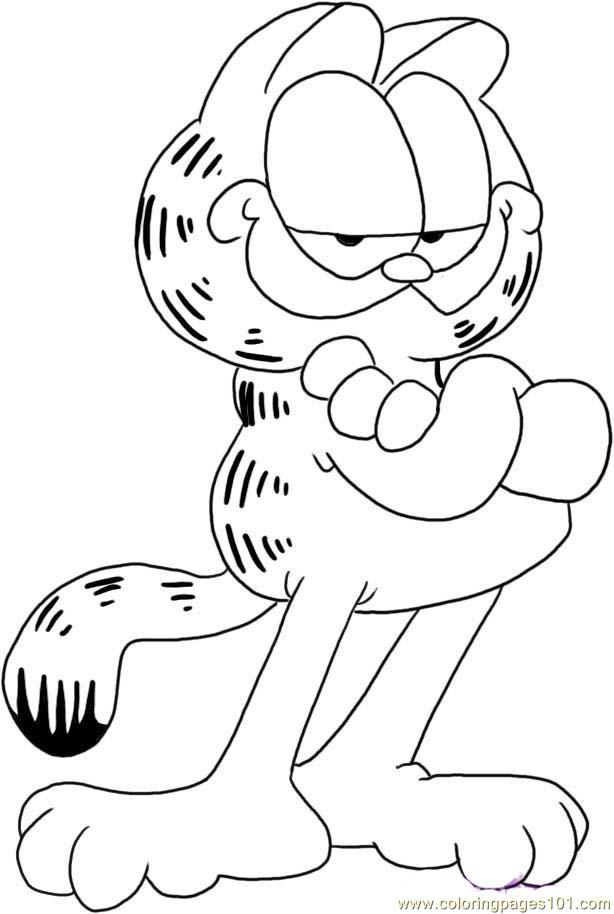 garfield coloring pages online - photo #13