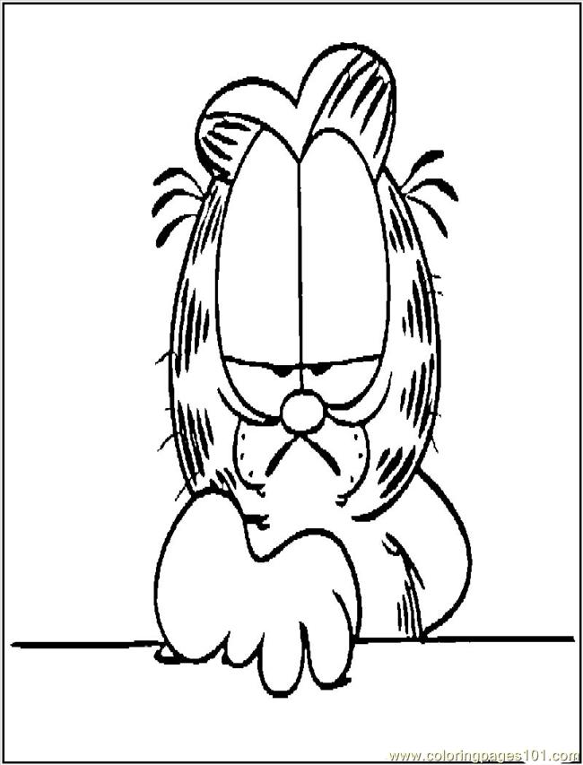garfield coloring pages online - photo #12