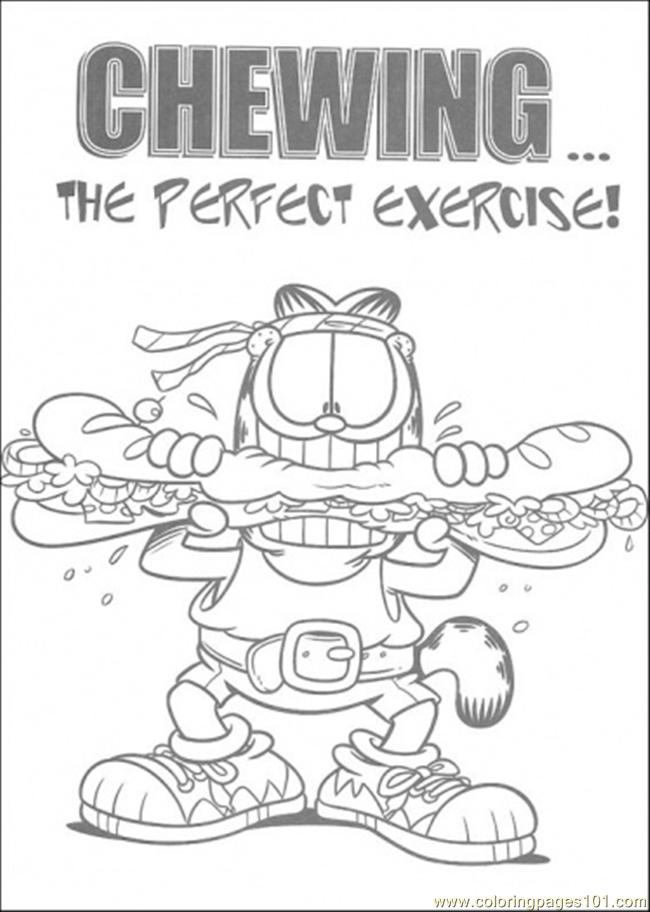 exercise print out coloring pages - photo #46