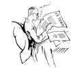 Man Is Reading The News