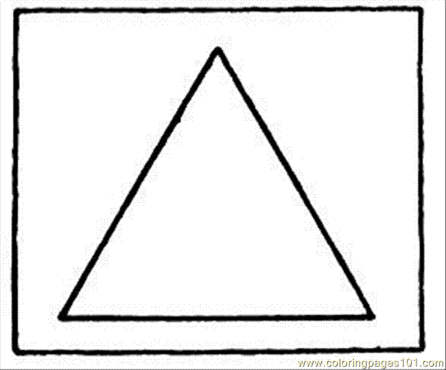 Coloring Pages Triangle 8 Education Geometry Free Printable