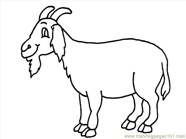 g for goat coloring pages - photo #26
