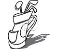 T Of Golf Clubs Clipart Image