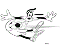 Goofy Coloring Page 04