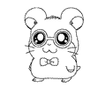 Hamtaro Coloring Page 06