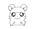 Hamtaro Coloring Page 08