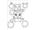 Hamtaro Coloring Page 11