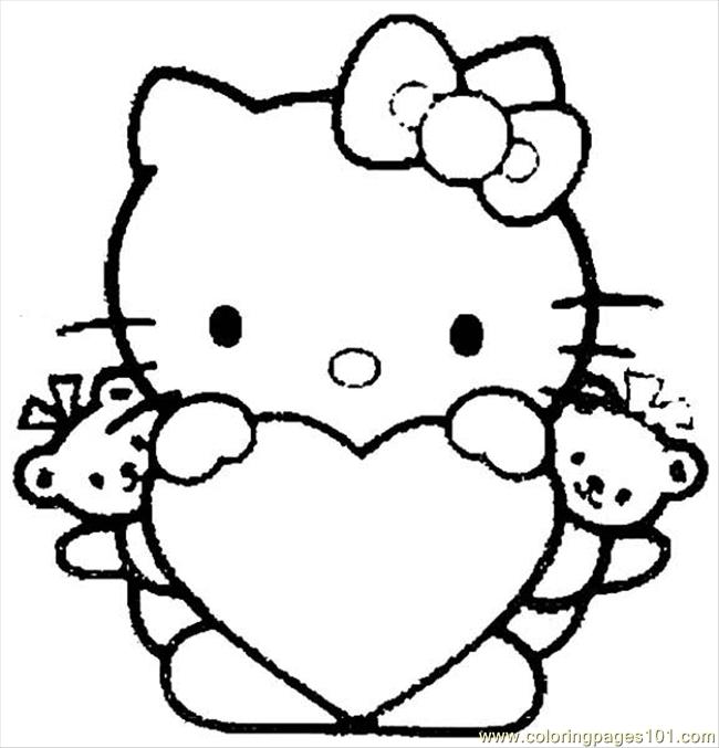 free printable coloring image Hello Kitty  04