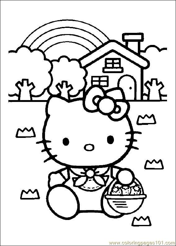 Coloring Pages Hello_Kitty (Cartoons > Hello Kitty) - free printable