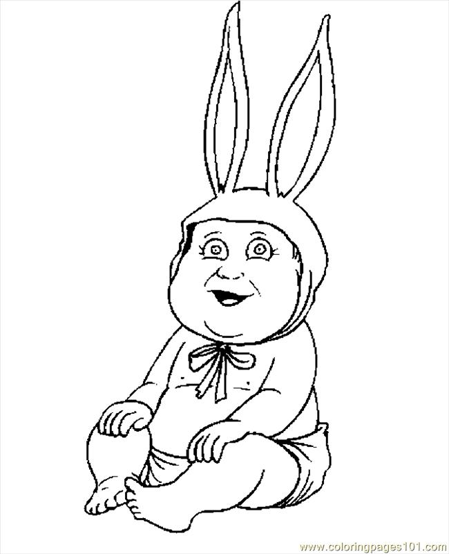 baby bunnies coloring pages - photo #40