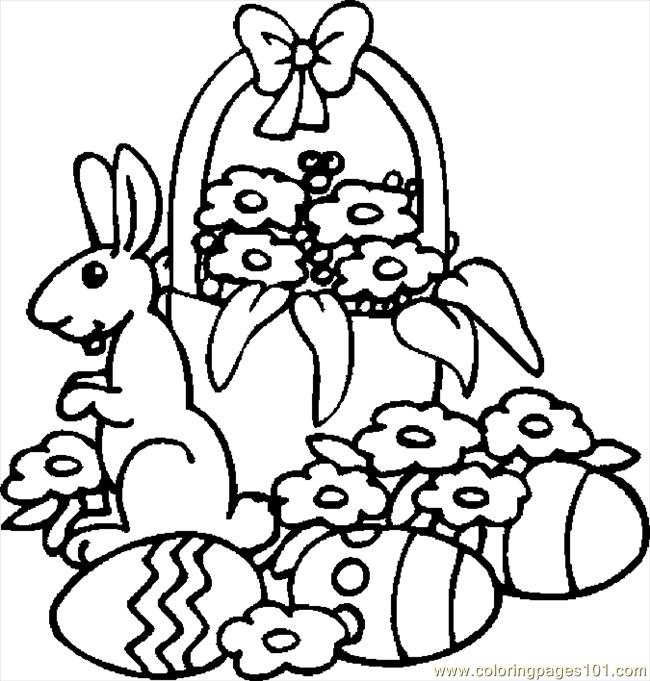 easter basket coloring pages online - photo #32