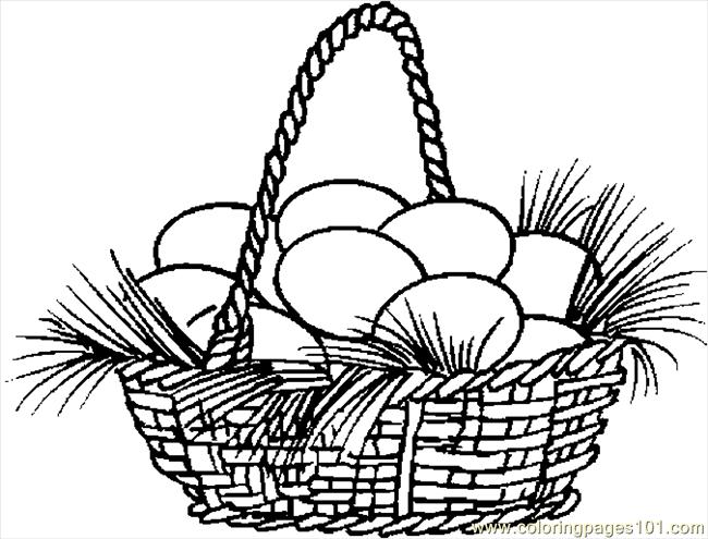 easter basket coloring pages online - photo #30