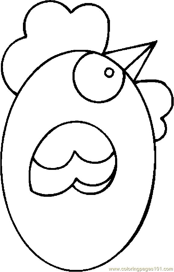 Coloring Pages Egg Chicken (Entertainment > Holidays) - free printable