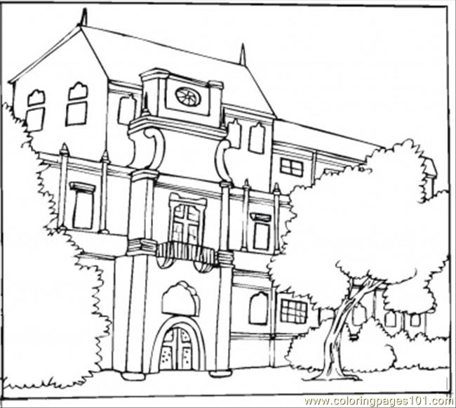 old building coloring pages - photo #15