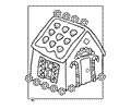 Gingerbread House Coloring
