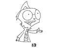 Invader Zim Coloring Page 09