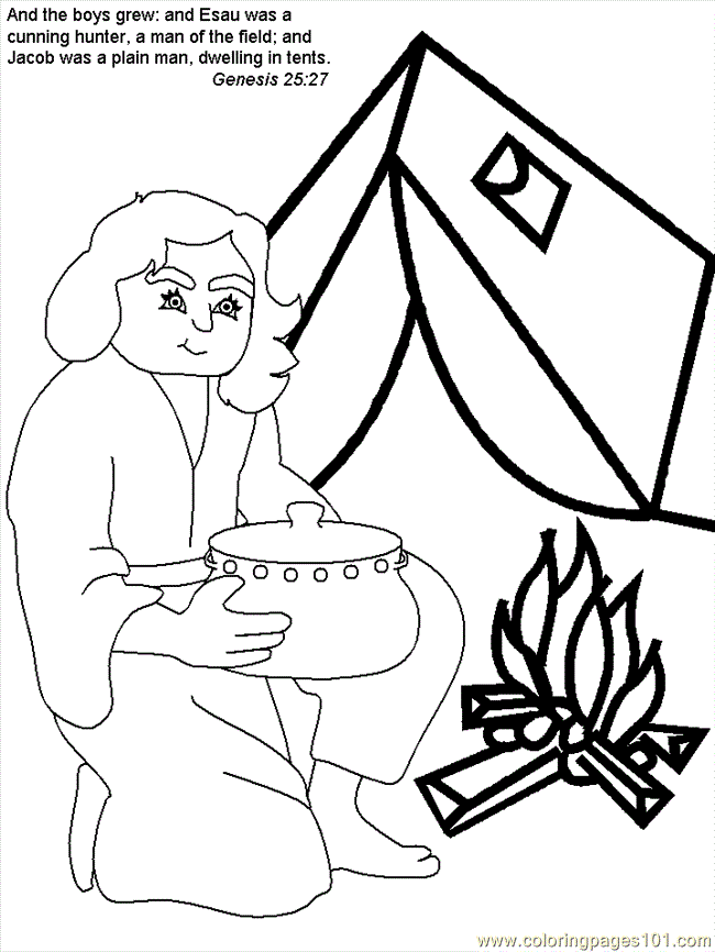 jacob in the bible coloring pages - photo #42