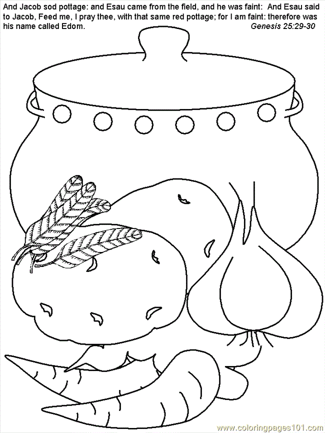 jacob and esau coloring pages photos - photo #49