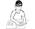 Setting Cookies On The Baking Tray