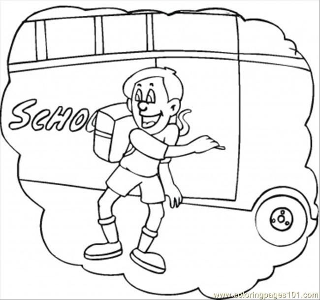 school bus coloring page. School Bus Coloring Page