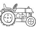 Modern Tractor Coloring Page