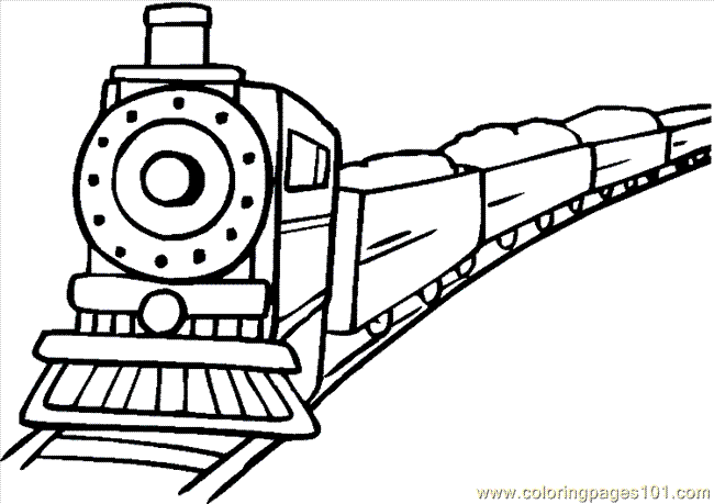 Coloring Pages Train Coloring Page 14 (Transport > Land Transport ...