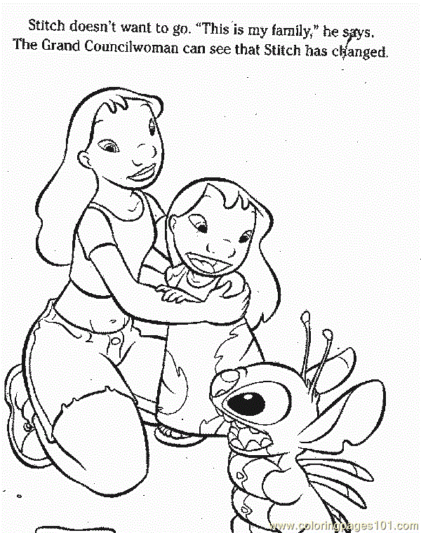 Coloring Pages Lilo (14) (Cartoons > Lilo And Stitch) - free printable