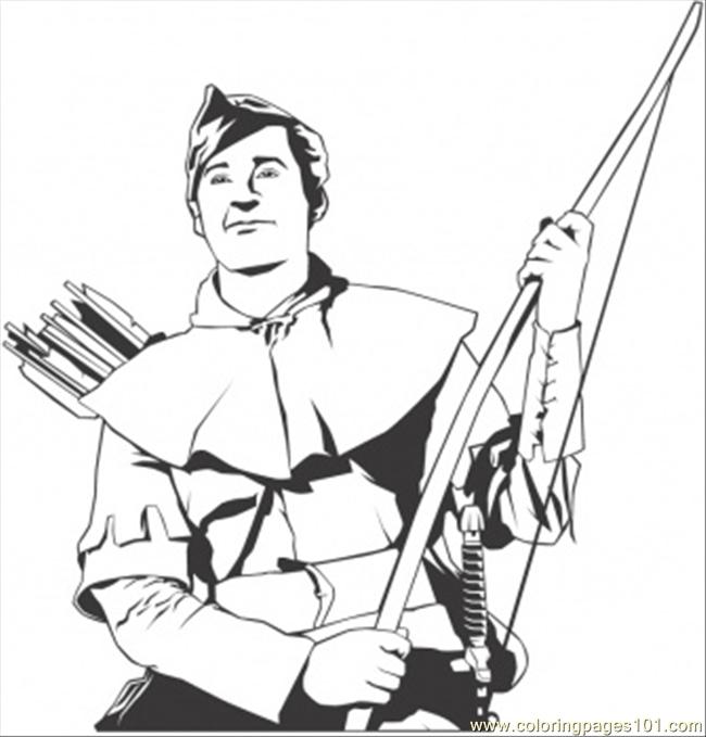 Coloring Pages Robin Hood (Education > Literature) - free printable