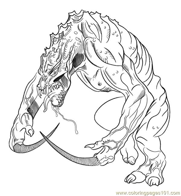 Coloring Pages Monsterlizard1 (Reptile > Lizard) - free printable ...