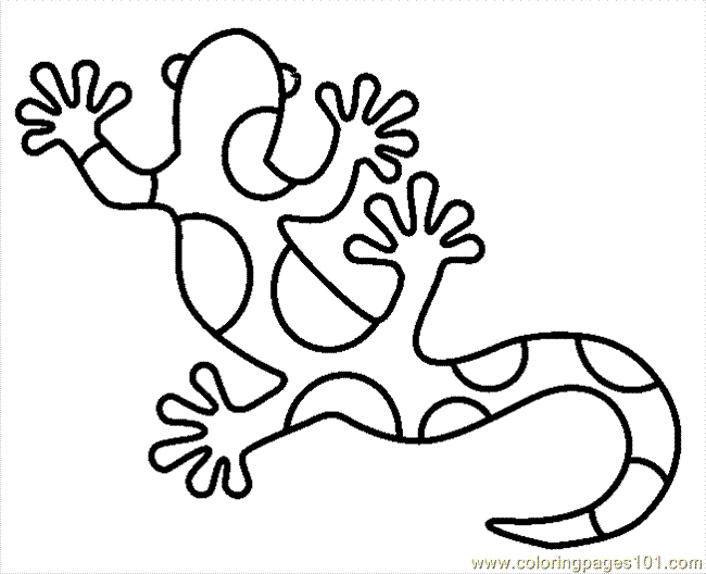 free printable coloring image Lezard2
