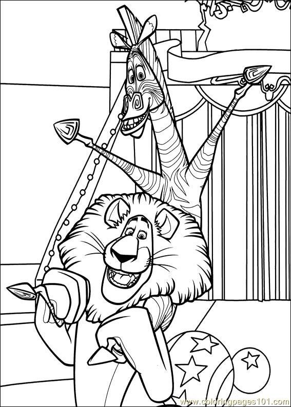 madagascar 2 printable coloring pages - photo #49