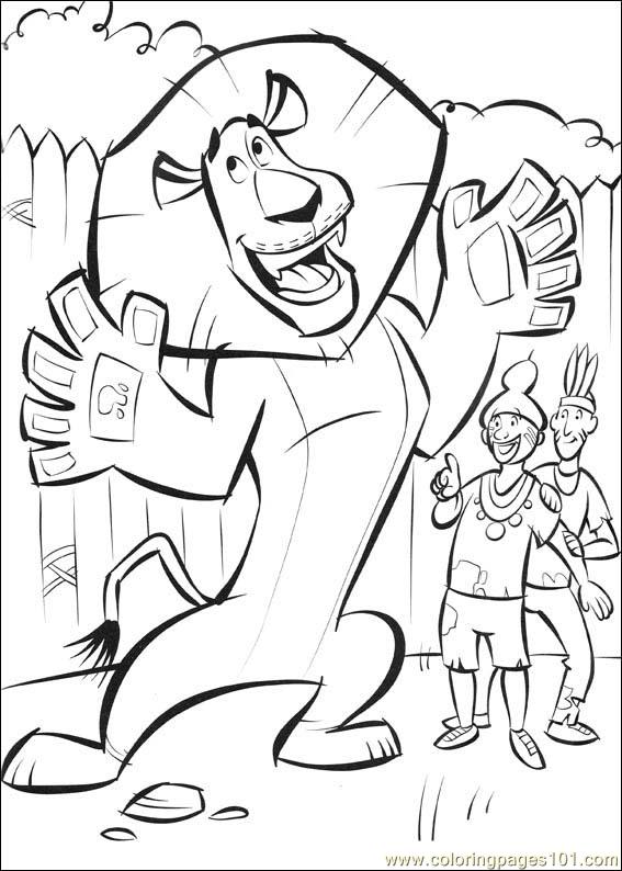madagascar 2 coloring pages free - photo #16