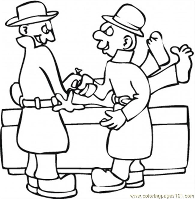 Coloring Pages Mafia Deal (Peoples > Mafia) - free printable coloring