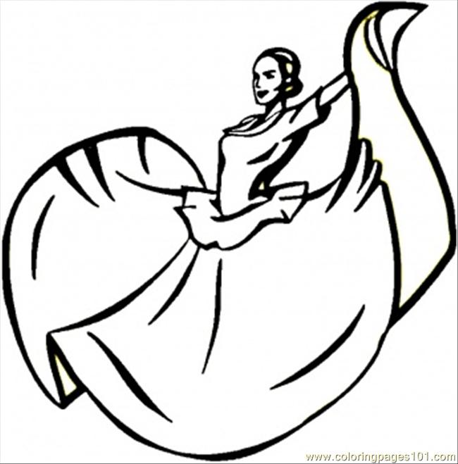 dance silhouette coloring pages - photo #23