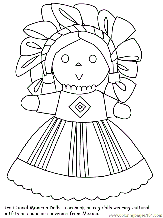 Coloring Pages Mexican Coloring 02 (Countries > Mexico) free