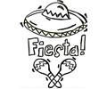 fiesta coloring pages, 2 fiesta printable pages, fiesta coloring pages