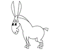 Mexican Coloring  Donkey2