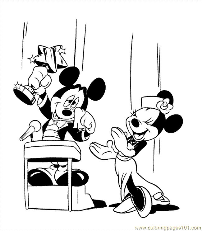 coloring pages minnie mouse. Color this Page Online! free