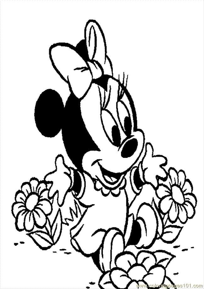 coloring pages minnie mouse. Color this Page Online! free