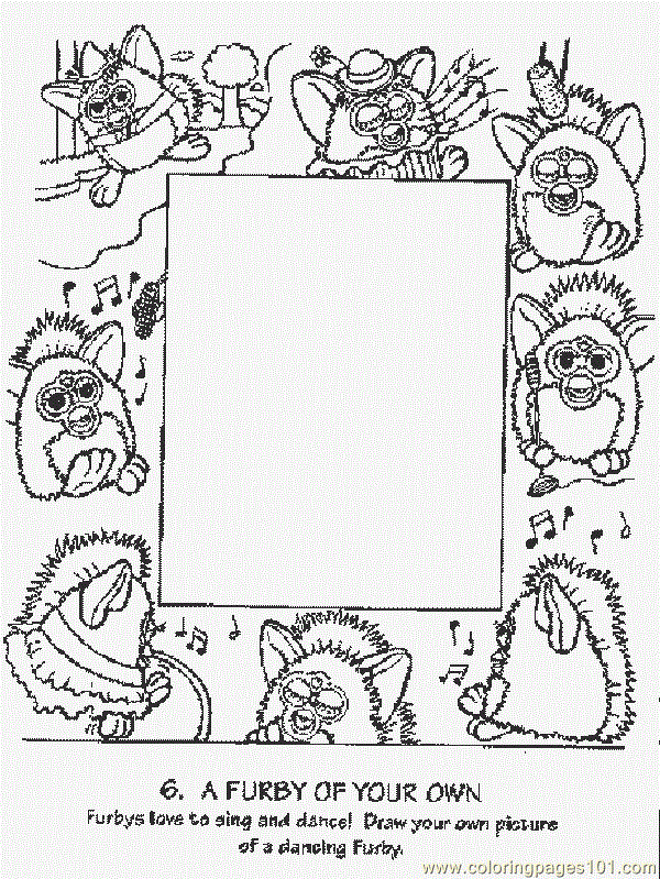 Coloring Pages Furby (2) (Cartoons > Miscellaneous) - free printable ...