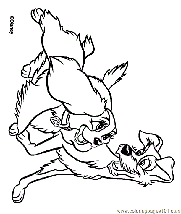lady and the tramp coloring pages online - photo #33