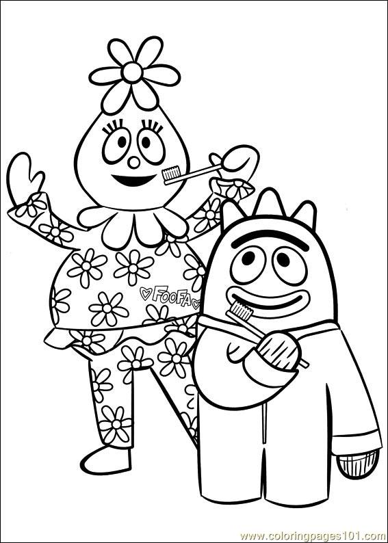 yogabbagabba coloring pages - photo #13