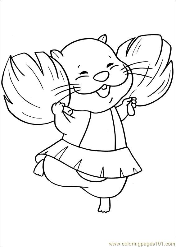 free printable coloring image Zhu Zhu 46