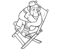 Monkey Coloring Page 04