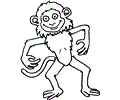 Monkey Coloring Page 10
